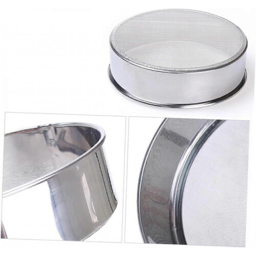 2-Piece Stainless Steel Flour Sifters, Dual-Mesh Baking Strainers 2