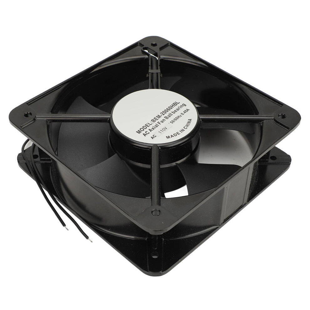 8In Quiet Axial Fan 285Mâ³/H 20X20x6cm Wall Mount Exhaust Fan 4291348567171
