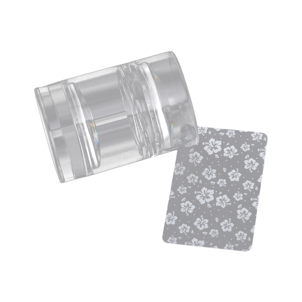 Jelly Clear Nail Stamper Nail Scrapers Silicone Nail Art Stamper