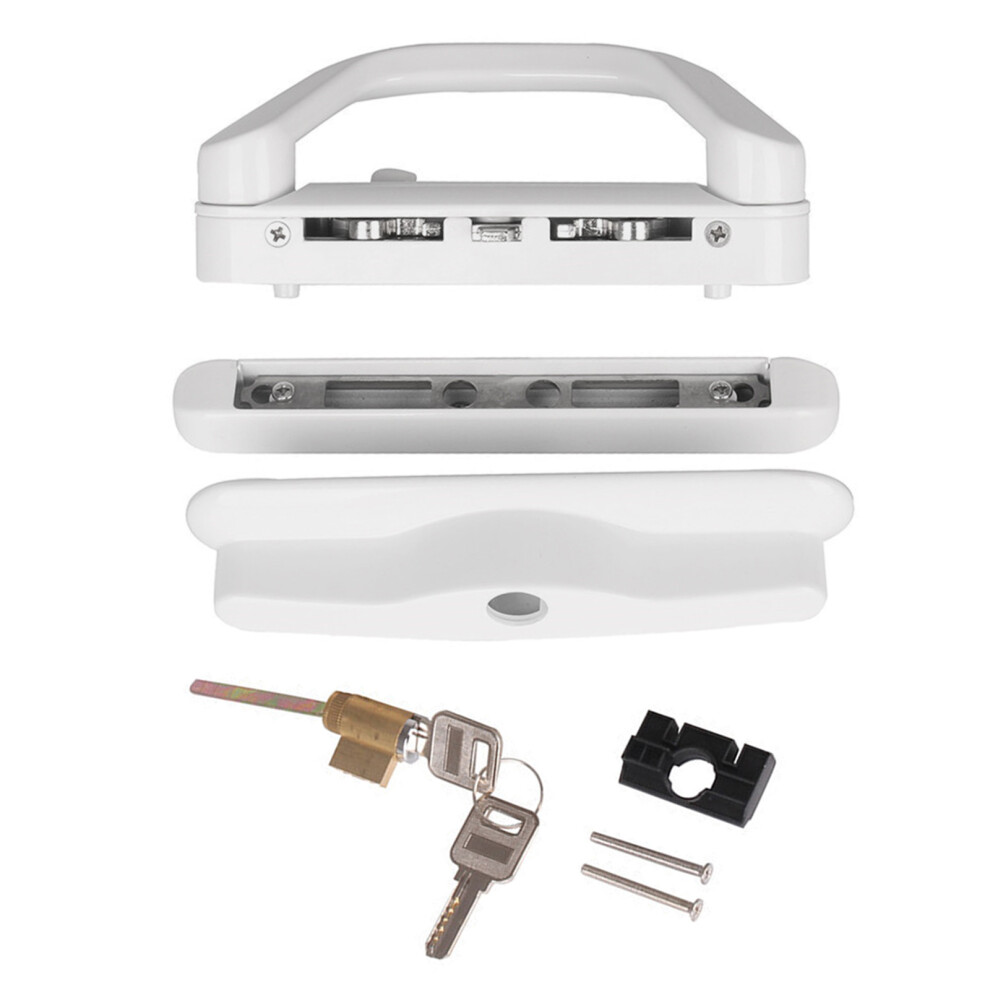 Sliding Patio Door Handle Set With Mortise Lock And Key Cylinder 7627000028945