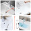 5Piece/set Kitchen Flexible Pipe Cleaners Drain Cleaning Kit for 2