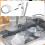 5Piece/set Kitchen Flexible Pipe Cleaners Drain Cleaning Kit for 5