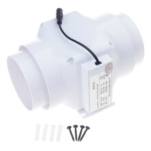 12V 5.5x2.1mm High Efficiency 4inch Exhaust Air Fan for