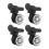 4pcs Set Practical Plastic Luggage Replacement Wheels For Easy 1