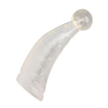 1 par de protectores de cuerno de vaca de silicona 21x8cm 2 abrazaderas