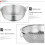 Stainless Steel Colander 10” - Multi-Purpose Strainer 17