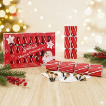 8 Musical Whistle Christmas Crackers Family Fun Dinner Party 9.5 Inch