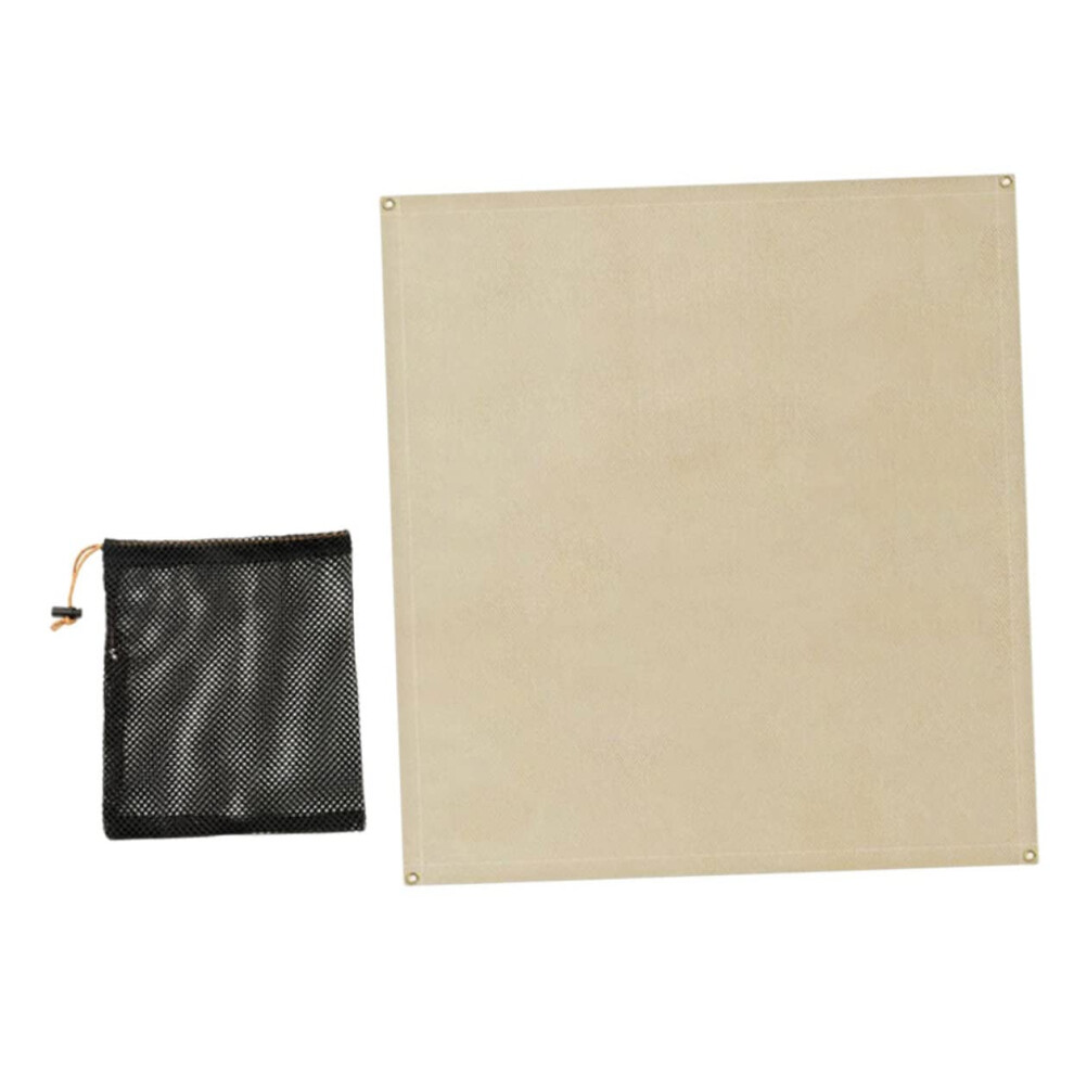 Fireproof Camping Mat Set 45X45cm Fiberglass Fire Resistant Blanket For Outdoor Cooking And Bbq High Temperature Safety 9016109755834