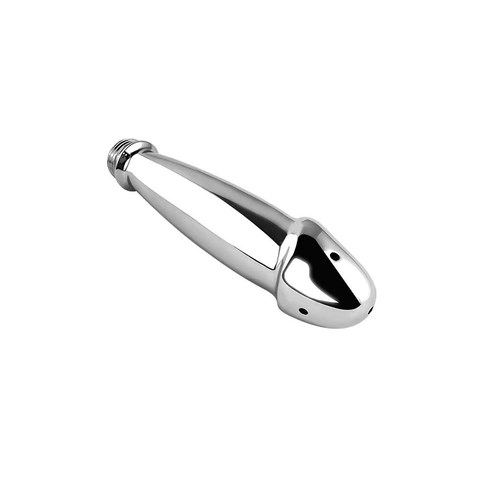 Aluminum Enema Shower Cleaner System with Nozzle, Colon Irrigator, Adjustable Butt Plug, Easy Clean Design