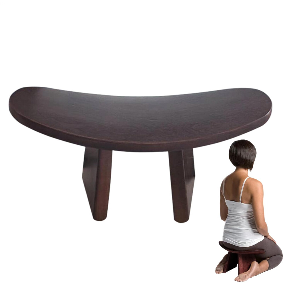 Meditation Stool, Wooden Prayer Kneeling Chair with Comfortable Seat, Versatile Design for Mindfulness and Spiritual Gatherings