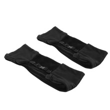 Set da 2 cuscini da viaggio in velluto riempibili con cinghie