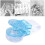 Ouvre-blister bleu portable pour médicaments 10