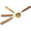 Gold Measuring Set 4-Piece - Wood Handle Cups & Spoons 3