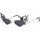 Frameless Flame-Shaped Sunglasses for Costume Events 3