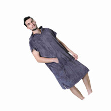 Accappatoio oversize in pile corallo 88x110 cm 484 g nero