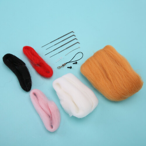 Needle Felting Starter Kit Animal Doll Shape Craft 2