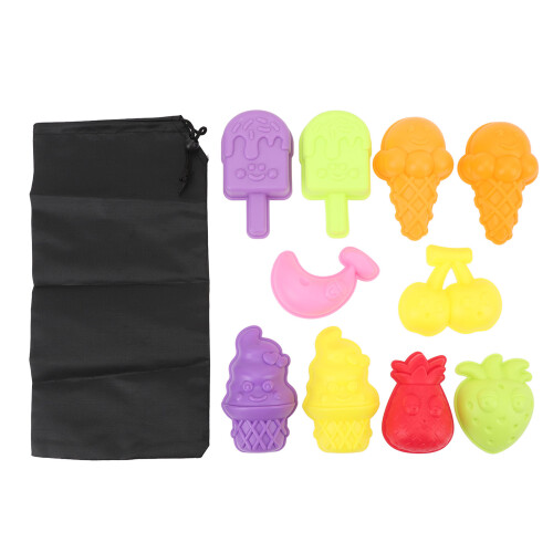 Ensemble de jouets de plage en ABS, moules à sable, colorés 1