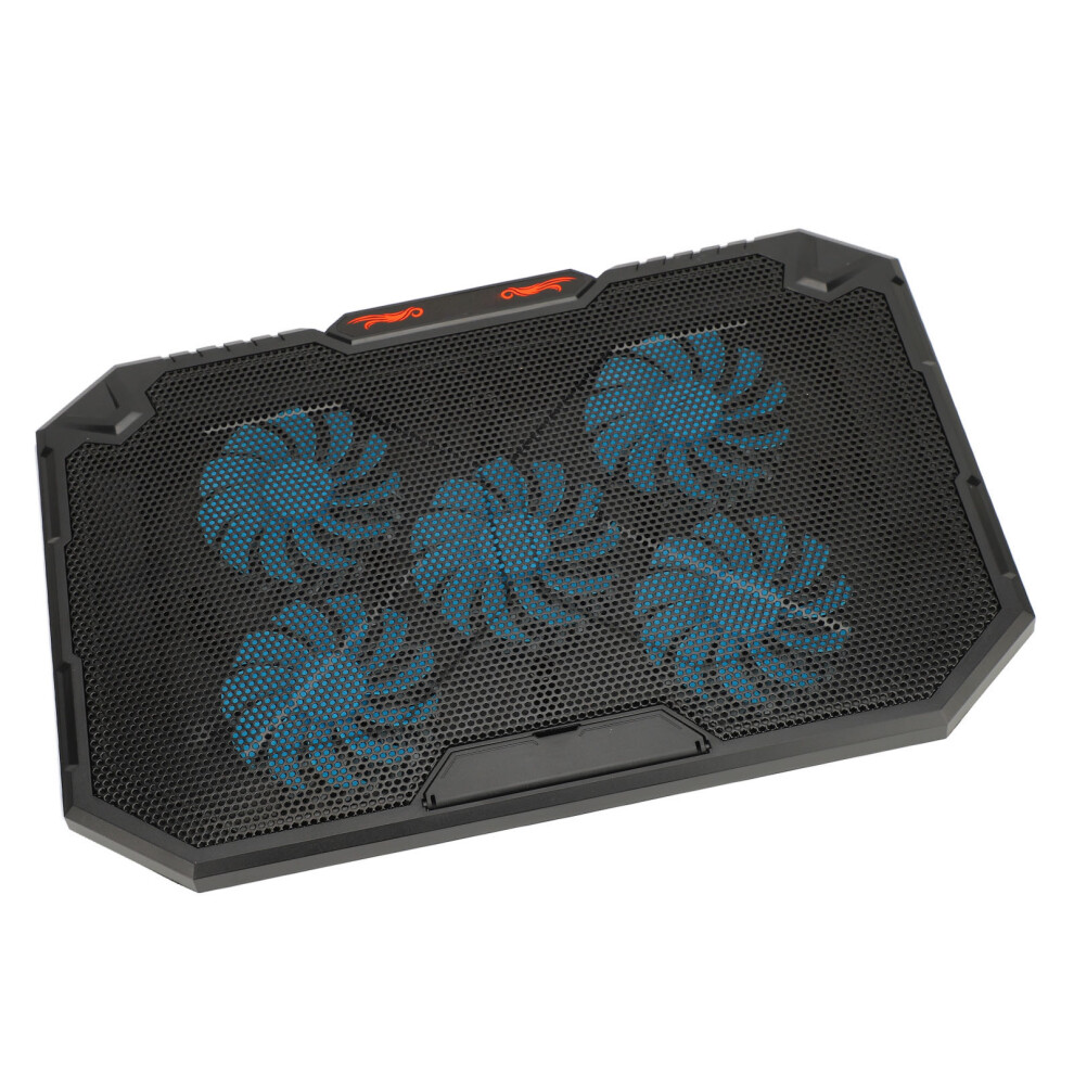 Ergonomic Laptop Cooling Pad 5-Fan Rgb Cooler For 13-17 Inch Notebooks 4621348590860