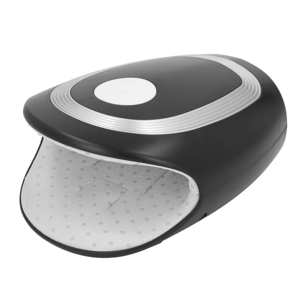 Black Cordless Hand Massager With Heat, 4 Compression Modes, 1800Mah Battery,