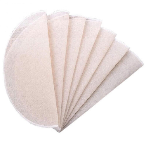 Cotton Steamer Cloths 12-Pack - Reusable Non-Stick Baking Mats