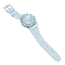 Blaue Kinder-Quarz-Uhr, Zifferblattdurchmesser 52,7 mm, Armbandbreite 24,5 mm