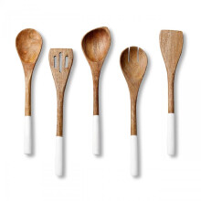 5-Piece Wooden Utensil Set, Non-Stick Spatula & Spoons for Cooking