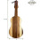 Shiplap Ukulele-Shaped Wood Serving Board - Reversible Cutting Board (Single Unit) 13