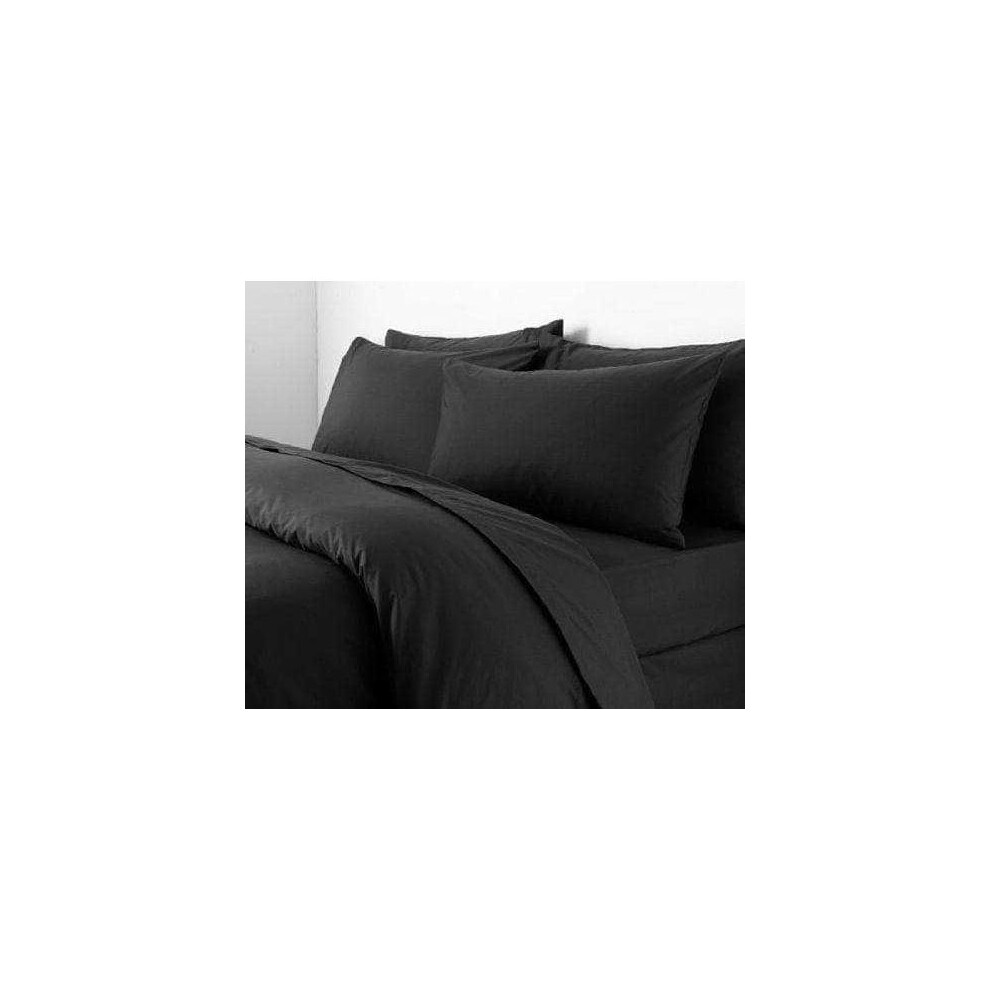 (Latte, Single) Flat Sheets Plain Dyed 100% Poly Cotton Percale Quality Soft Bed Sheet Or Matching Pillowcases All Sizes-image-OPC-PKDTVVQ-NEW