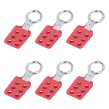 6 piezas de hasp de bloqueo - 6 agujeros, mandíbula de 1 pulgada, aluminio