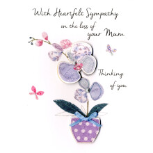 Sympathy On Loss Of Your Mum Greeting Card Second Nature Just To Say Cards