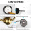 Stainless Steel Towel Rings 2-Pack - Modern Bathroom Mount 9