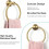Stainless Steel Towel Rings 2-Pack - Modern Bathroom Mount 19