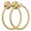Stainless Steel Towel Rings 2-Pack - Modern Bathroom Mount 1