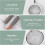 Dual Mesh Strainer Set with Ergonomic Handle 2
