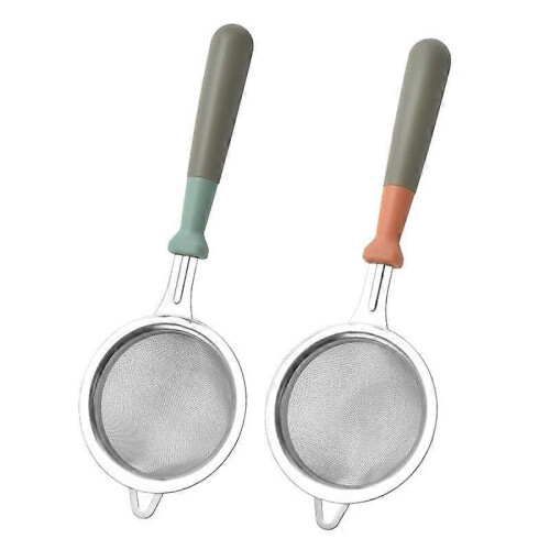 Dual Mesh Strainer Set with Ergonomic Handle