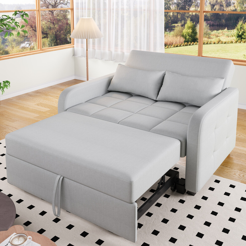 Foldable Sofa Bed with Adjustable Backrest 180x127cm Comfort Multifunctional Daybed & Sleeper for Small Spaces Home & Dorm-image-OPC-PKDTX9Q-NEW