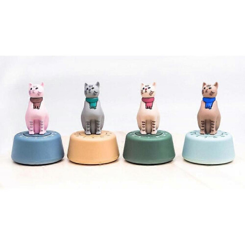 1-Piece Cartoon Cat Mechanical Timer, 60-Minute Kitchen Alarm Clock 1