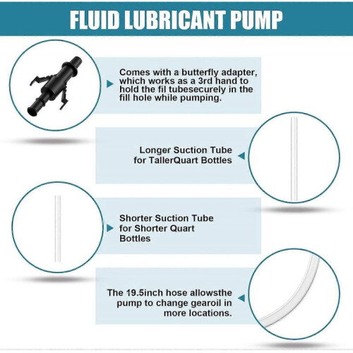 8cc Fluid Transfer Pump with Adapter, Gear Oil Extraction Tool 2