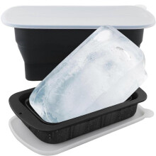 2-Pack Collapsible 8LB Silicone Ice Block Molds for Cold Plunge and Ice Bath Chillers