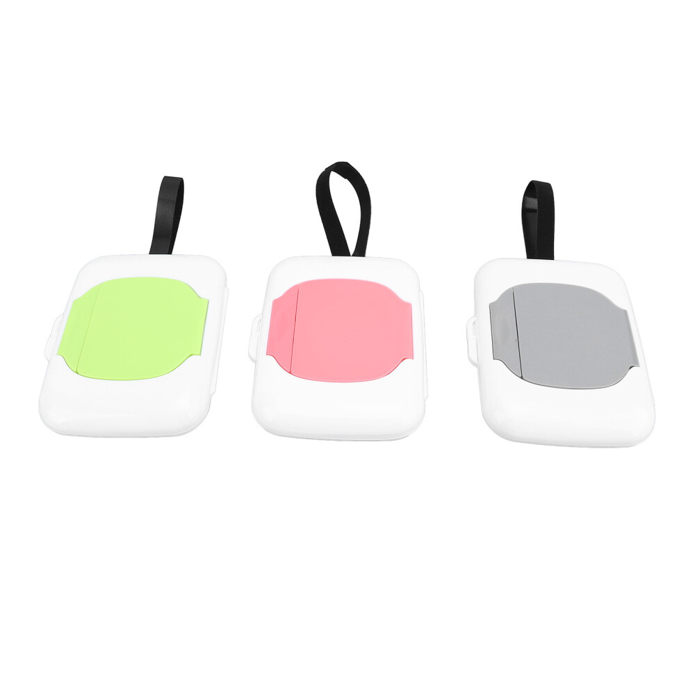 Set of 3 Reusable Baby Wipe Dispenser Cases Portable Hook & Loop Fasteners