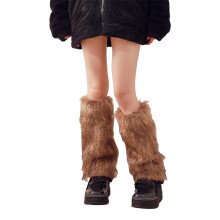 1Pair Fuzzy Faux Furs Leg Warmers Faux Furs Fuzzy Long Boot