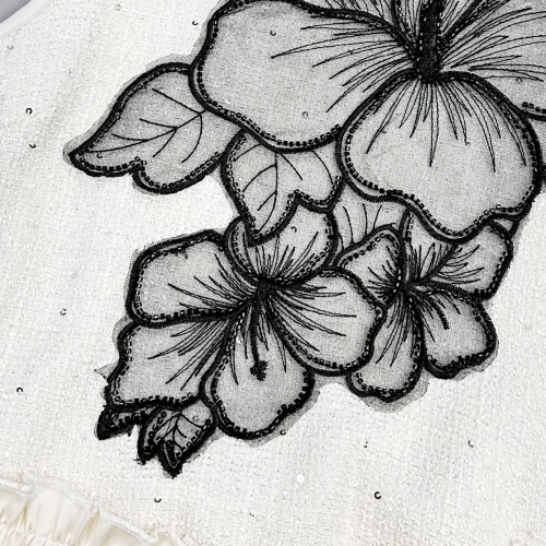 Eye-Catching Oversized Flower Applique for Clothes Hat Sewing 2