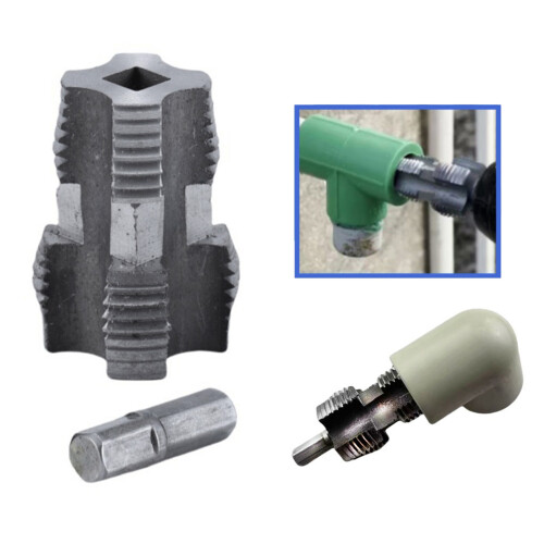 Efficient 1/2 3/4 Inch PVC Pipe Tap Water Pipe Threader Internal 2