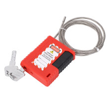 Lockout-Tagout Kabelschloss 1m x 4mm Edelstahl