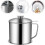 2-Pack Stainless Steel Grease Containers | Fine Mesh Oil Strainer for Kitchen 8