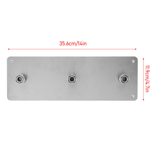 Support mural en acier inoxydable 14 x 4,7 po 1