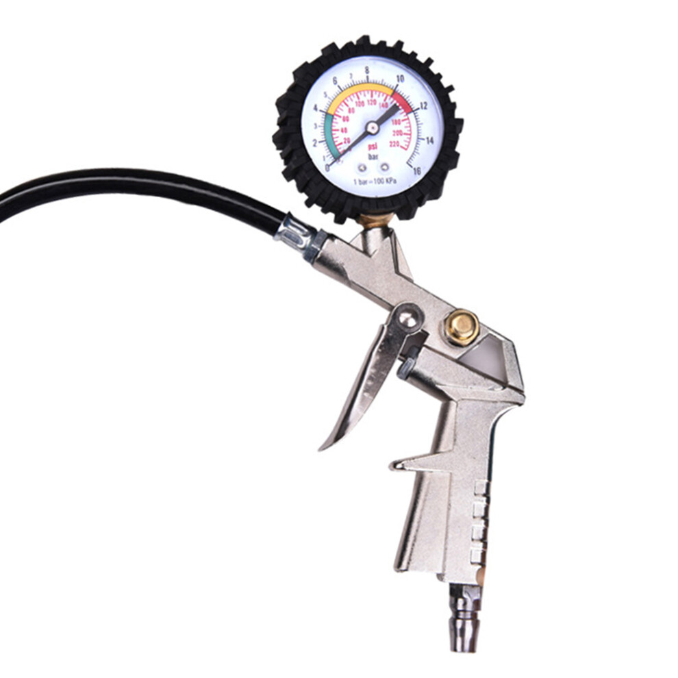Versatile Tire Pressure Gauge Inflator For Cars Bikes Rvs & Trucks 8771348634579