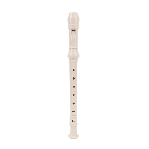 Flauto dolce soprano a otto fori smontabile, bianco