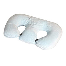 Multifunctional Nursing Pillow for Twins - Breastfeeding Support, Cotton Fabric, Machine Washable, Ideal for Pregnant Women