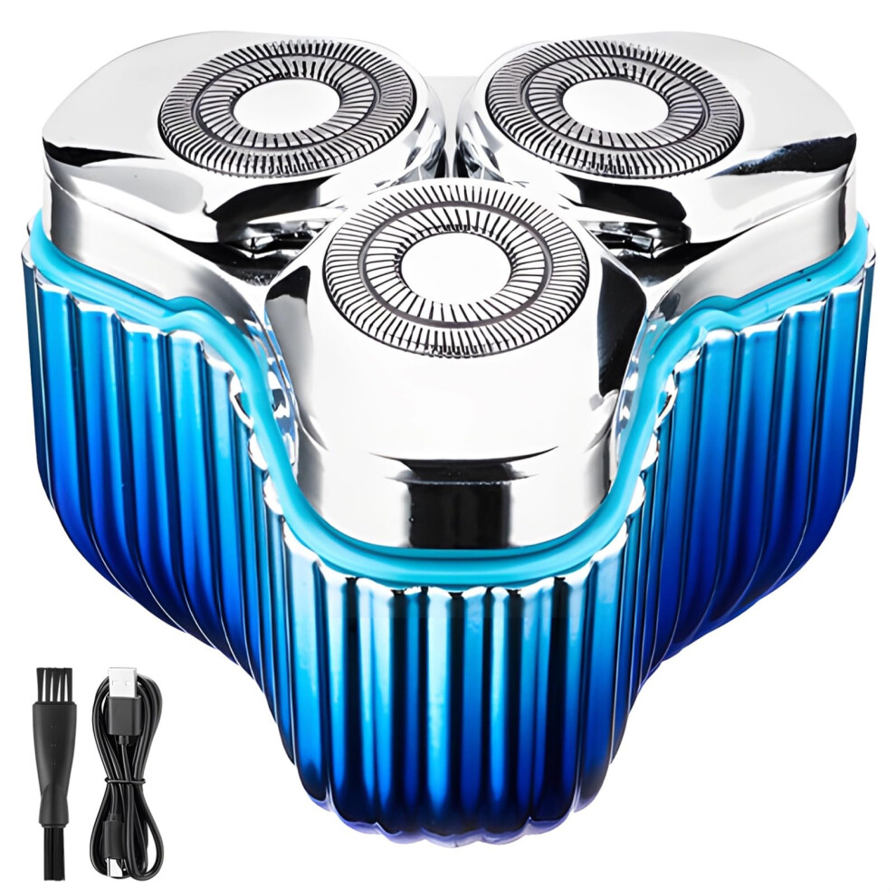 Zinc Alloy Portable Electric Shaver for Men, Rechargeable Waterproof Shaving Razor, IPX7 Travel-Friendly Design